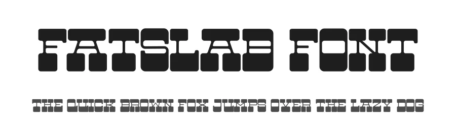 FatSlab Font by AM Designs — Display Font