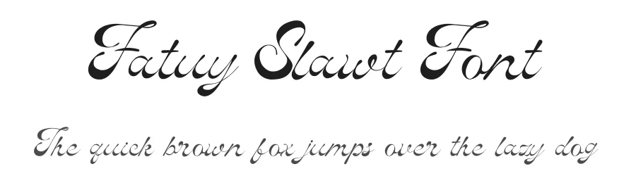 Fatuy Slawt Font by Dhabee — Script Handwritten Font