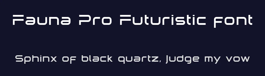 Fauna Pro Futuristic font by taras.pasternak — Display Font — thumbnail 2