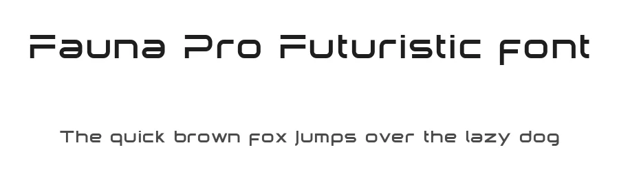 Fauna Pro Futuristic font by taras.pasternak — Display Font