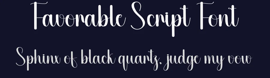 Favorable Script Font by creativeletter — Script Handwritten Font — thumbnail 2