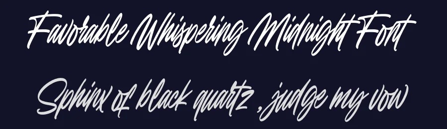 Favorable Whispering Midnight Font by Ardian Nuvianto — Script Handwritten Font — thumbnail 2