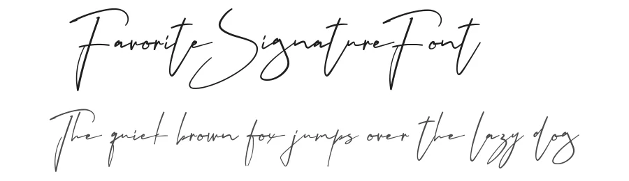 Favorite Signature Font by nihstudio — Script Handwritten Font