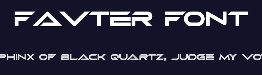 Favter Font by albert_kalingga — Display Font — thumbnail 2