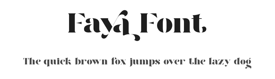 Faya Font by ClevUs — Serif Font