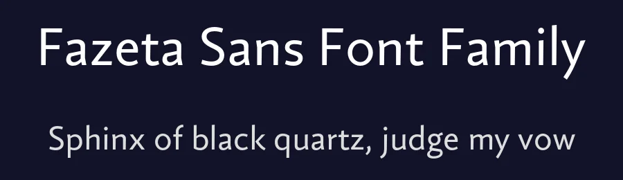 Fazeta Sans Font Family by Adtypo — Sans Serif Font — thumbnail 2