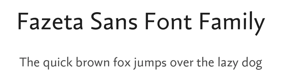 Fazeta Sans Font Family by Adtypo — Sans Serif Font