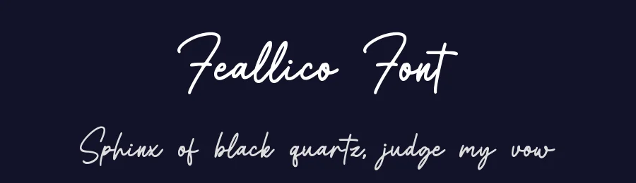 Feallico Font by qwrtype — Script Handwritten Font — thumbnail 2