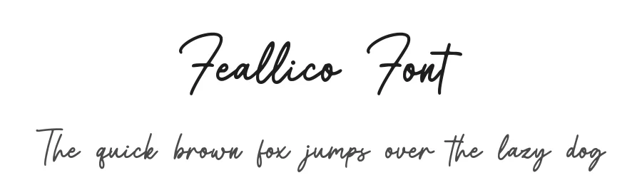 Feallico Font by qwrtype — Script Handwritten Font