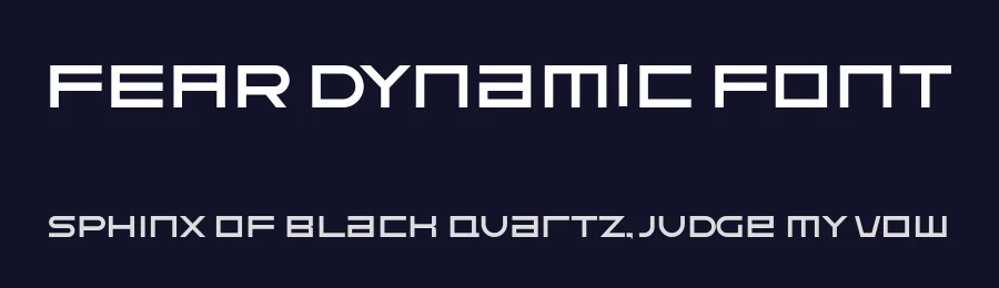 FEAR Dynamic Font by ffeeaarr — Display Font — thumbnail 2