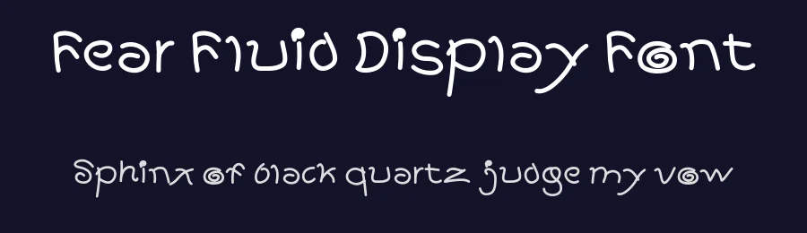 Fear Fluid Display Font by ffeeaarr — Display Font — thumbnail 2