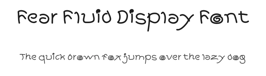 Fear Fluid Display Font by ffeeaarr — Display Font
