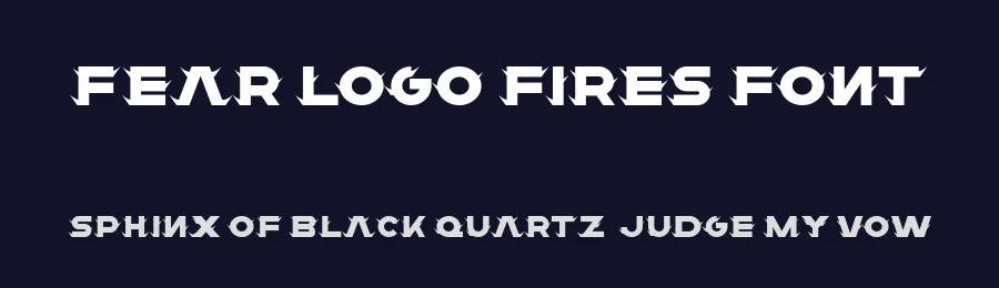 Fear Logo Fires Font by ffeeaarr — Decorative Font — thumbnail 2