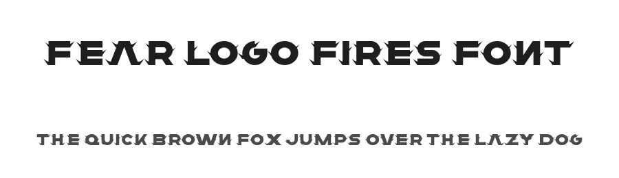Fear Logo Fires Font by ffeeaarr — Decorative Font