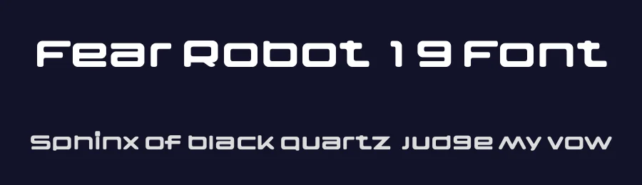 Fear Robot 19 Font by ffeeaarr — Decorative Font — thumbnail 2