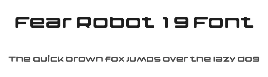 Fear Robot 19 Font by ffeeaarr — Decorative Font