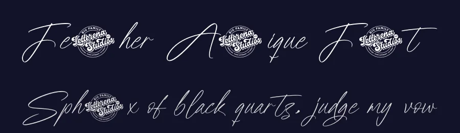 Feather Antique Font by letterenastudios — Script Handwritten Font — thumbnail 2