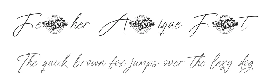 Feather Antique Font by letterenastudios — Script Handwritten Font