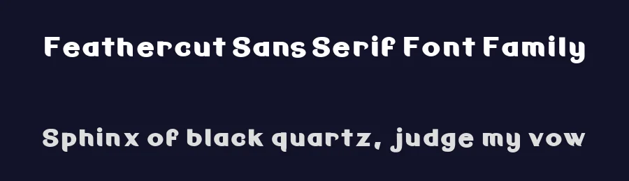 Feathercut Sans Serif Font Family by Rutwa Maharaul — Sans Serif Font — thumbnail 2