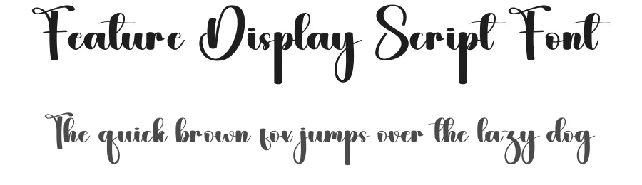 Feature Display Script Font by andikastudio — Display Font