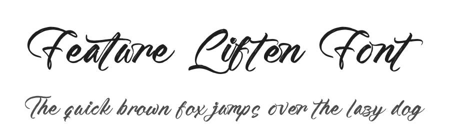Feature Liften Font by stylishtype.co — Script Handwritten Font