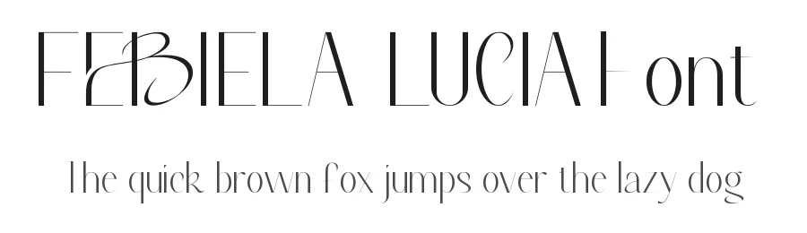Febiela Lucia Font by nihstudio — Display Font