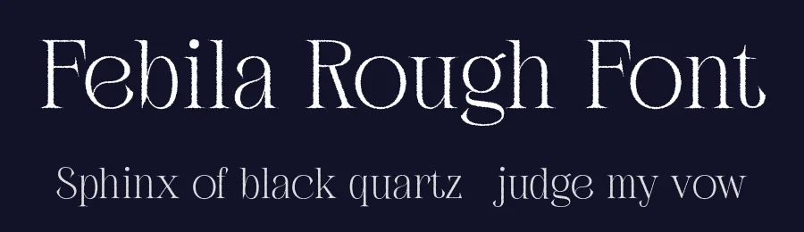 Febila Rough Font by craftsupplyco — Display Font — thumbnail 2