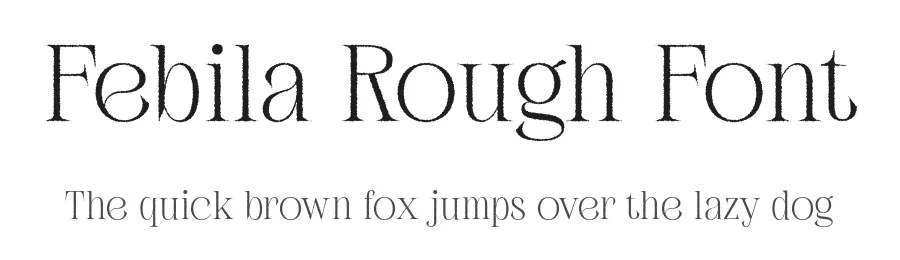Febila Rough Font by craftsupplyco — Display Font