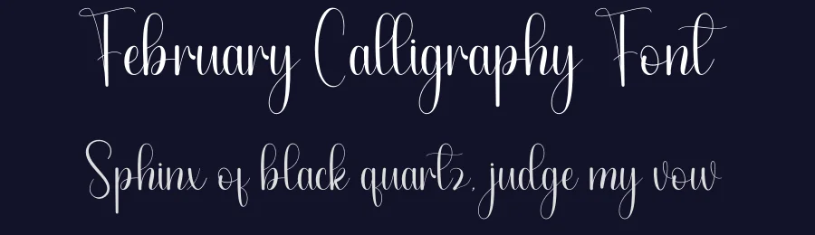 February Calligraphy Font by andikastudio — Script Handwritten Font — thumbnail 2