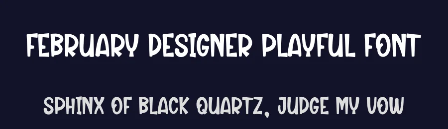 February Designer Playful Font by creativeletter — Display Font — thumbnail 2