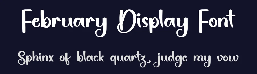 February Display Font by inermediaSTUDIO — Script Handwritten Font — thumbnail 2