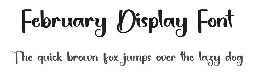 February Display Font by inermediaSTUDIO — Script Handwritten Font