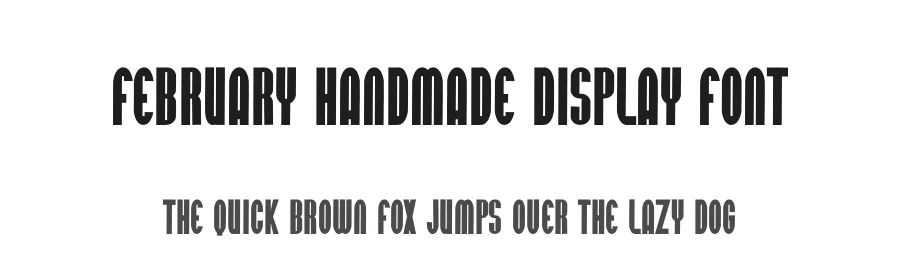 February Handmade Display Font by freshtypeink — Display Font