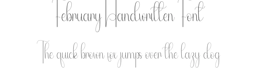 February Handwritten Font by andikastudio — Script Handwritten Font