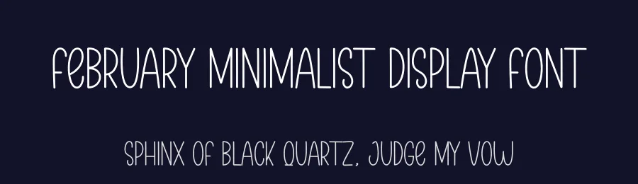 February Minimalist Display Font by andikastudio — Script Handwritten Font — thumbnail 2
