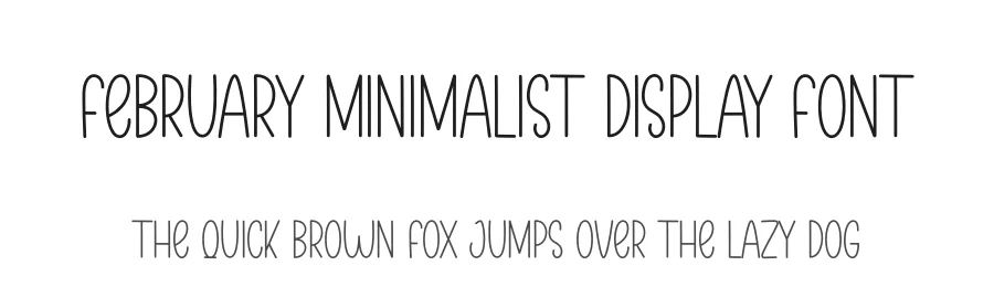February Minimalist Display Font by andikastudio — Script Handwritten Font
