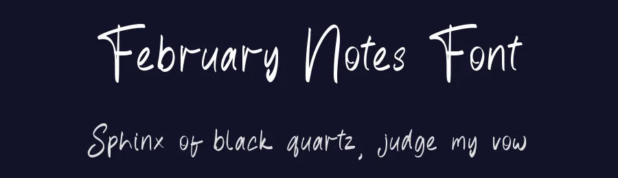 February Notes Font by rvandtype — Script Handwritten Font — thumbnail 2