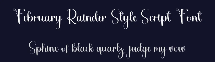 February Rainder Style Script Font by freshtypeink — Script Handwritten Font — thumbnail 2
