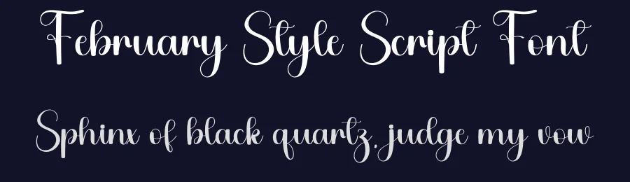February Style Script Font by freshtypeink — Script Handwritten Font — thumbnail 2