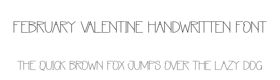 February Valentine Handwritten Font by creativeletter — Script Handwritten Font