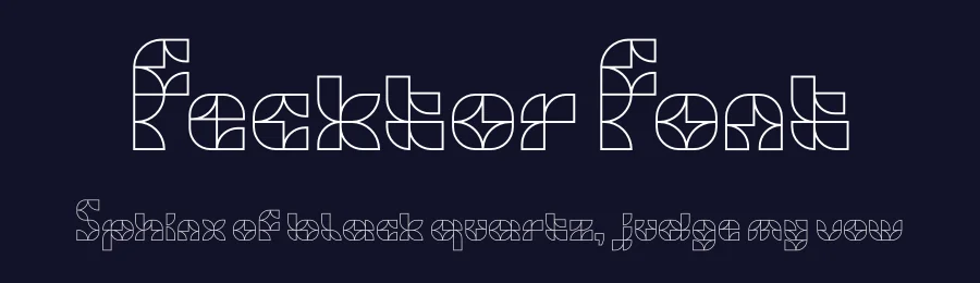 Fecktor Font by limitype — Decorative Font — thumbnail 2