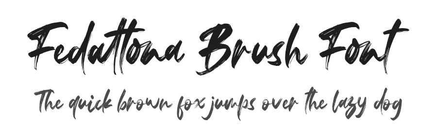 Fedattona Brush Font by letterenastudios — Script Handwritten Font