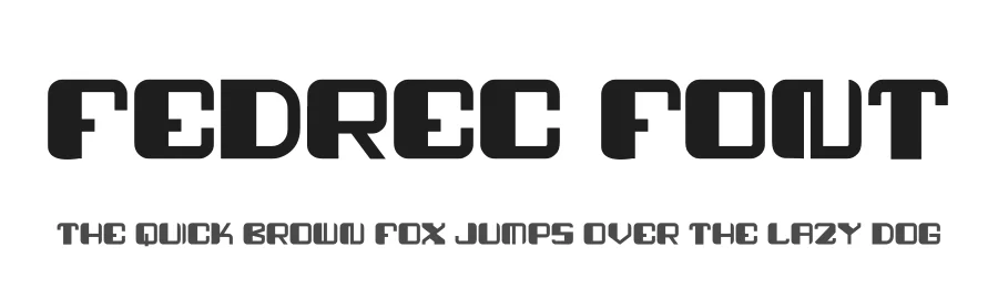 Fedrec Font by hayoyuka8 — Display Font