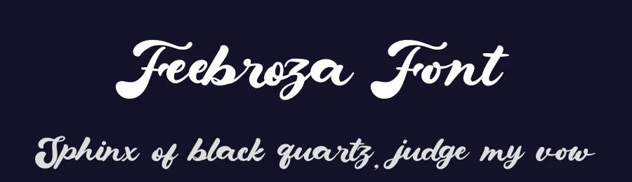 Feebroza Font by Dhabee — Script Handwritten Font — thumbnail 2