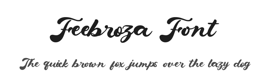 Feebroza Font by Dhabee — Script Handwritten Font