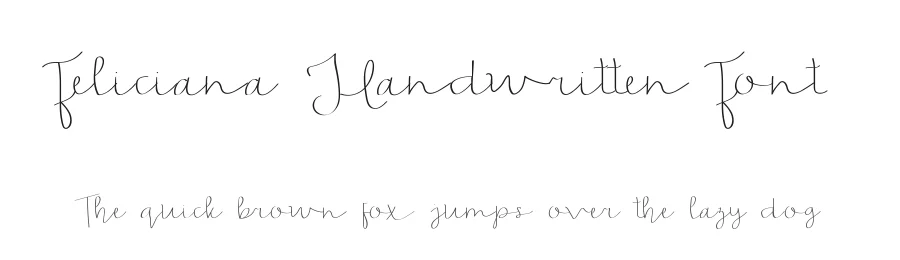 Feliciana Handwritten Font by edricstudio — Script Handwritten Font