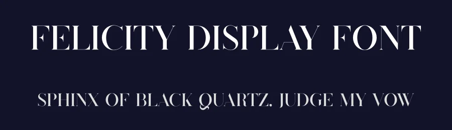 Felicity Display Font by vpcreativeshop — Display Font — thumbnail 2