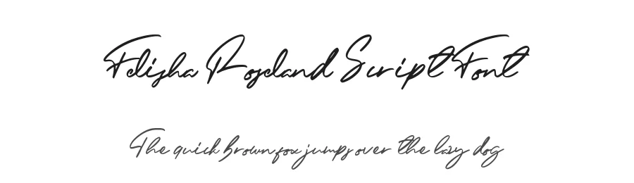 Felisha Roseland Script Font by GlyphStyle — Script Handwritten Font