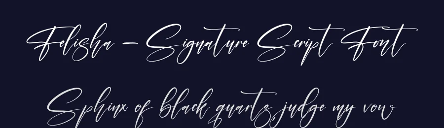 Felisha – Signature Script Font by afterpaper — Script Handwritten Font — thumbnail 2