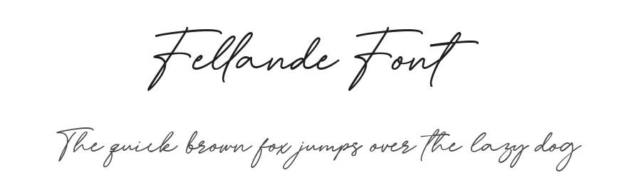 Fellande Font by metafontsy — Script Handwritten Font